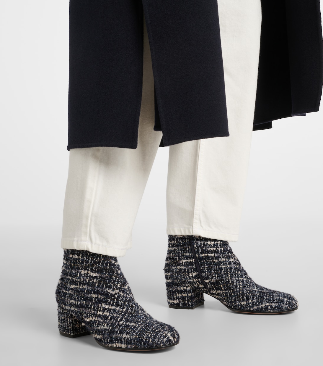 Bottines 45 en tweed | Gianvito Rossi