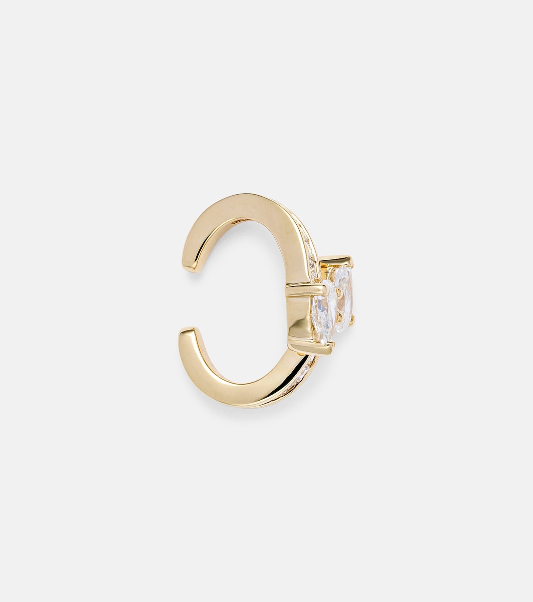 Boucle d'oreille Saturn en or 18 ct et diamants | Anita Ko