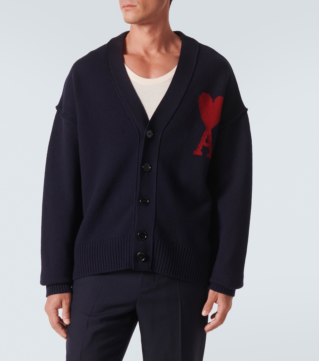 Cardigan Ami de Cœur aus Schurwolle | Ami Paris