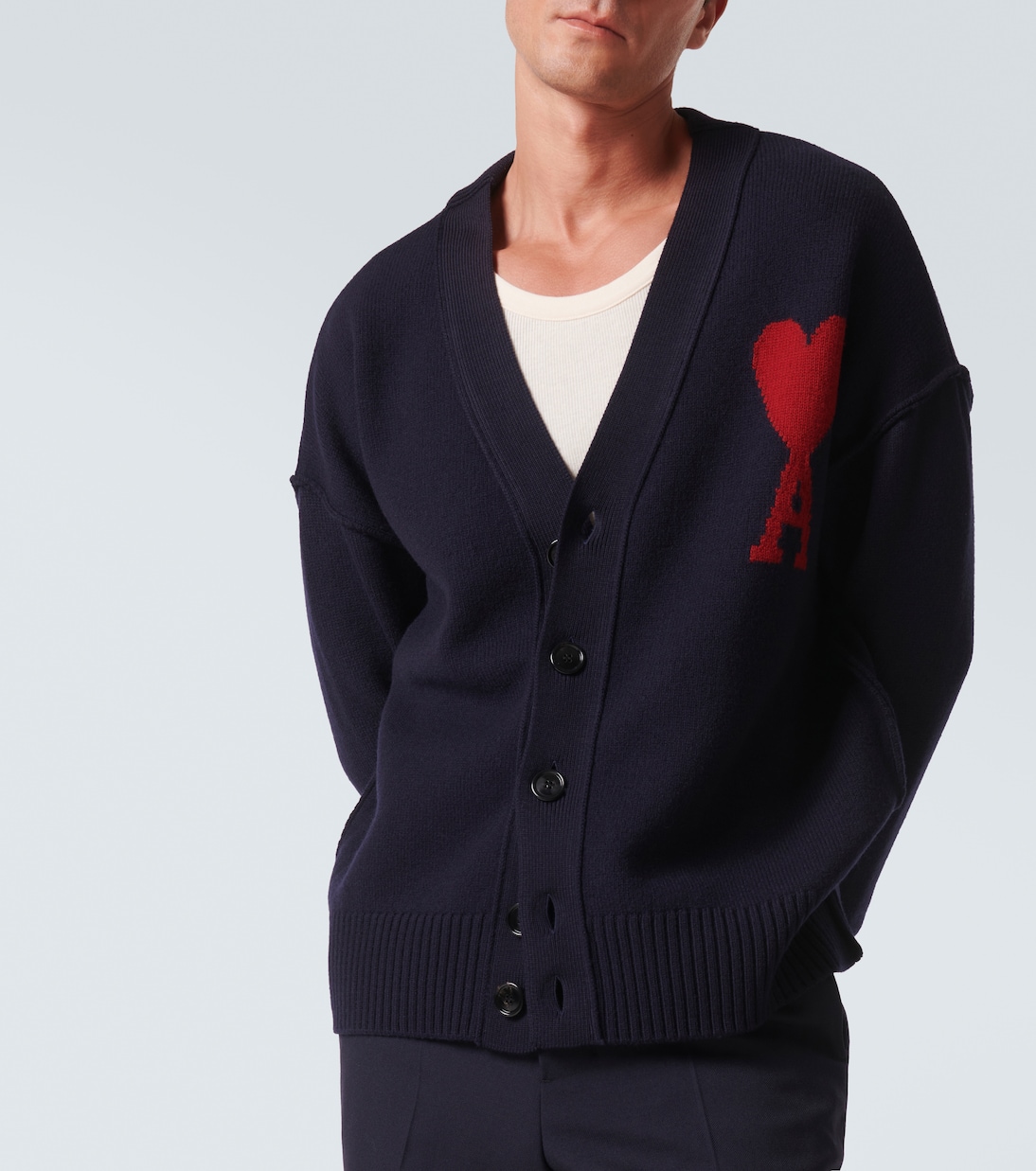 Cardigan Ami de Cœur aus Schurwolle | Ami Paris