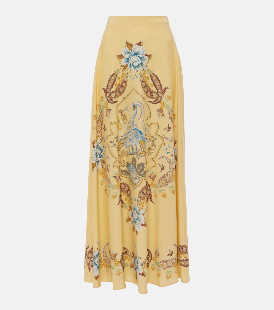 Gonna lunga in seta con stampa | Etro
