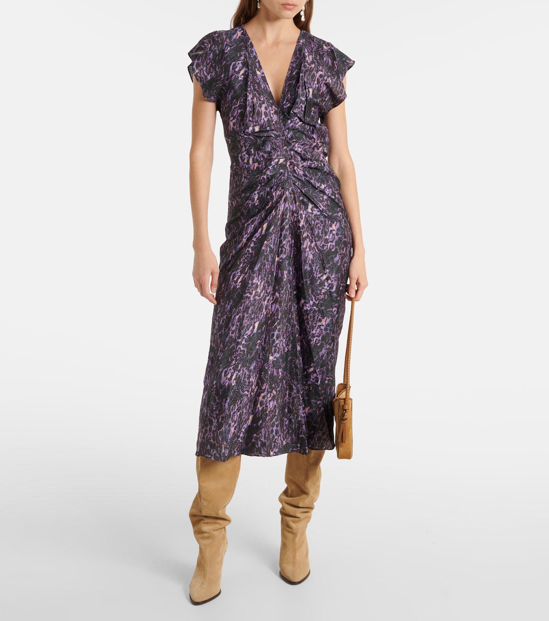 Robe midi Lyndsay imprimée | Isabel Marant
