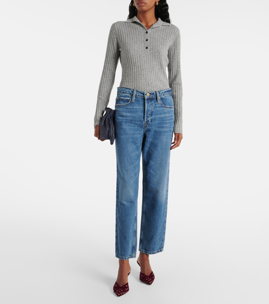 جينز بقصّة مستقيمة The Slouchy | Frame