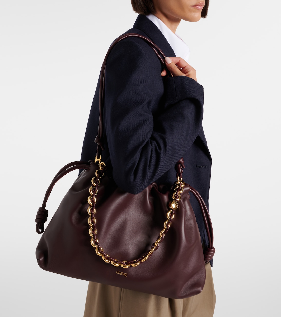 Flamenco Large leather clutch | Loewe