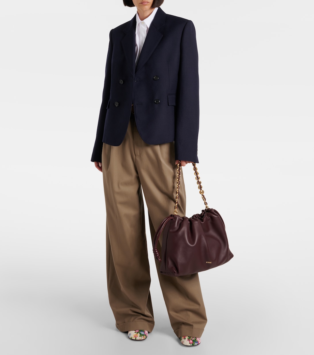 Flamenco Large leather clutch | Loewe
