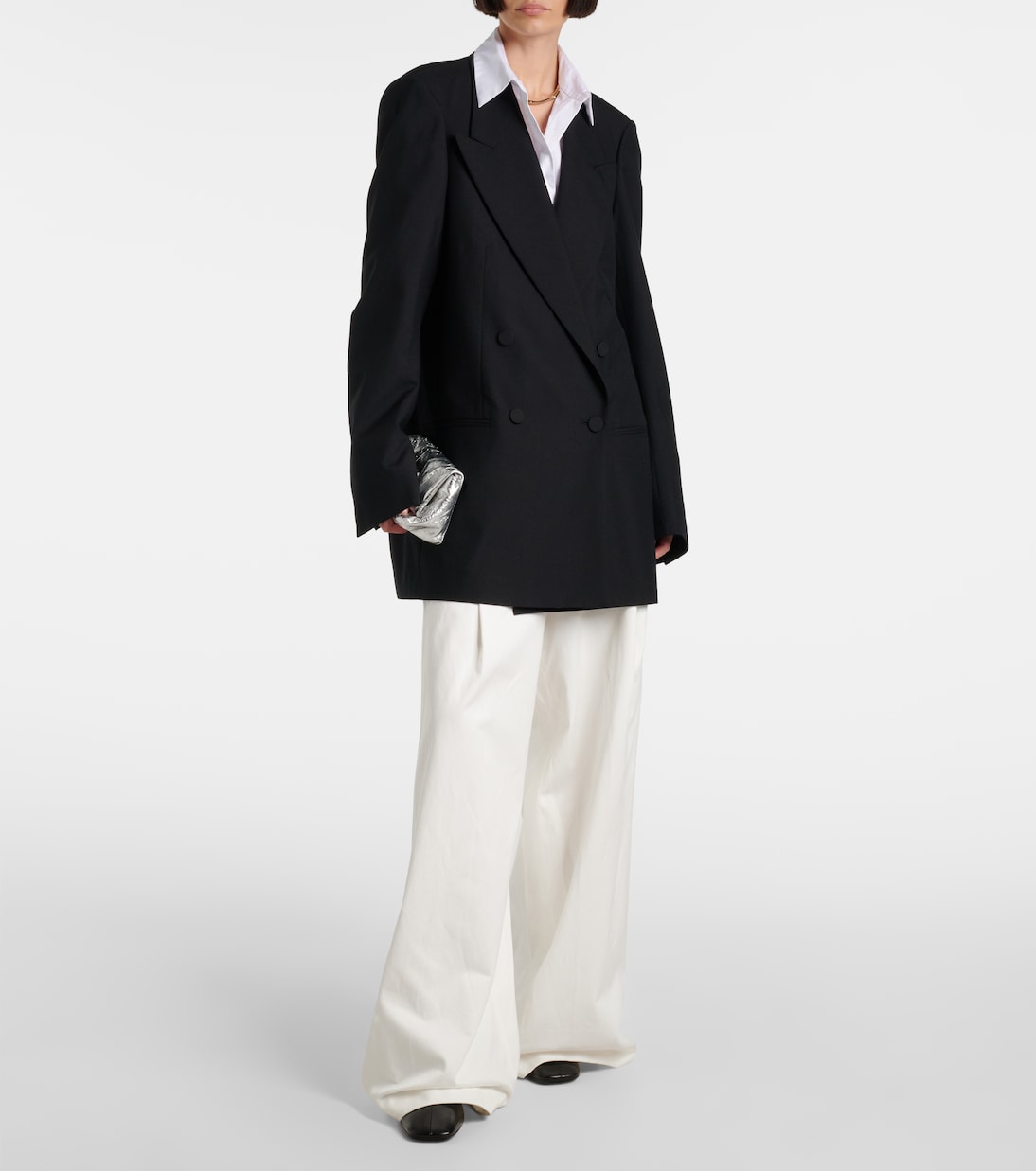 Double-breasted wool blazer | Dries Van Noten