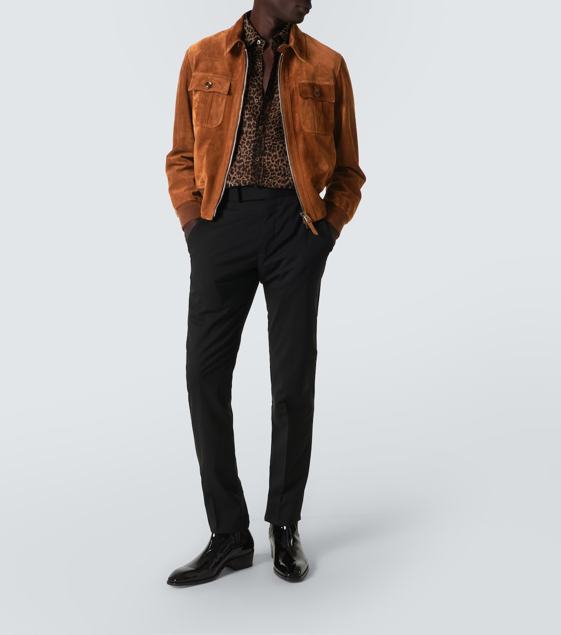 Giacca blouson in suede | Tom Ford
