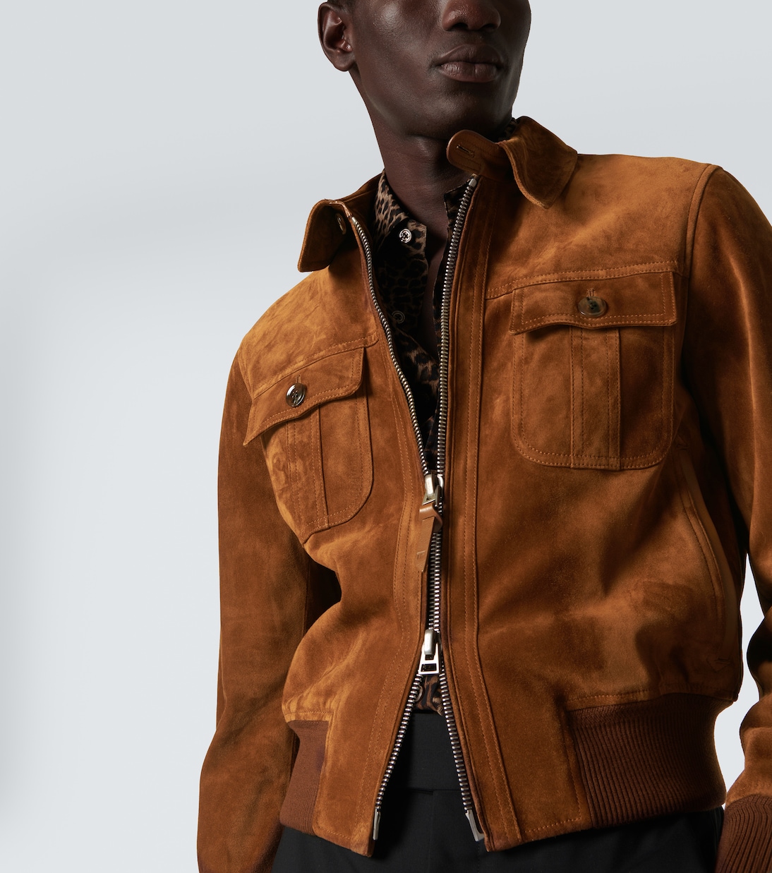Giacca blouson in suede | Tom Ford