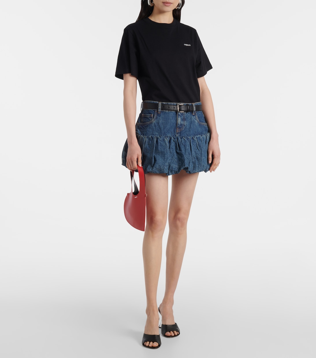 Mini-jupe Balloon en jean | Coperni