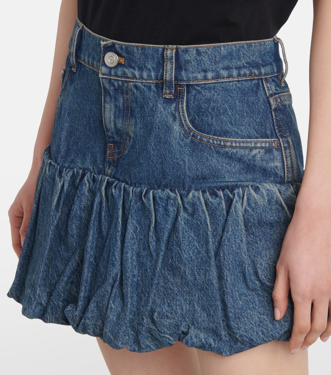Mini-jupe Balloon en jean | Coperni