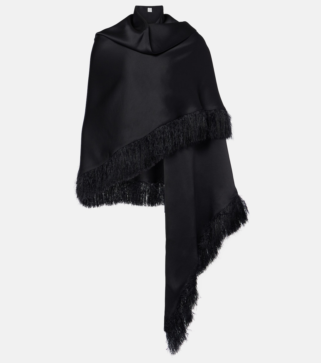 Bufanda de charmeuse con flecos | Toteme