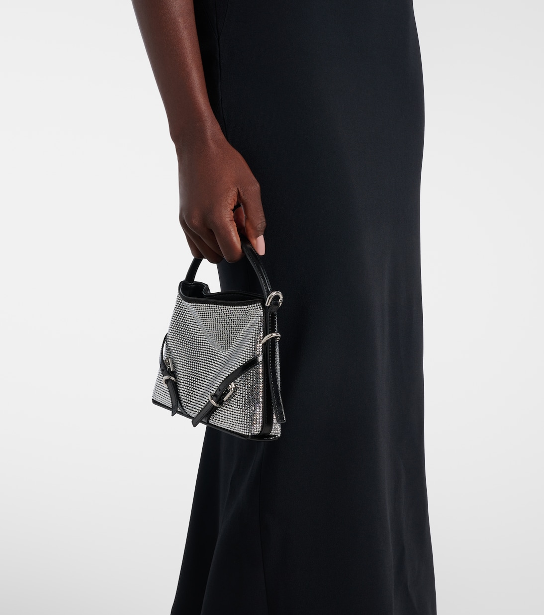 Borsa a spalla Voyou Nano con cristalli | Givenchy