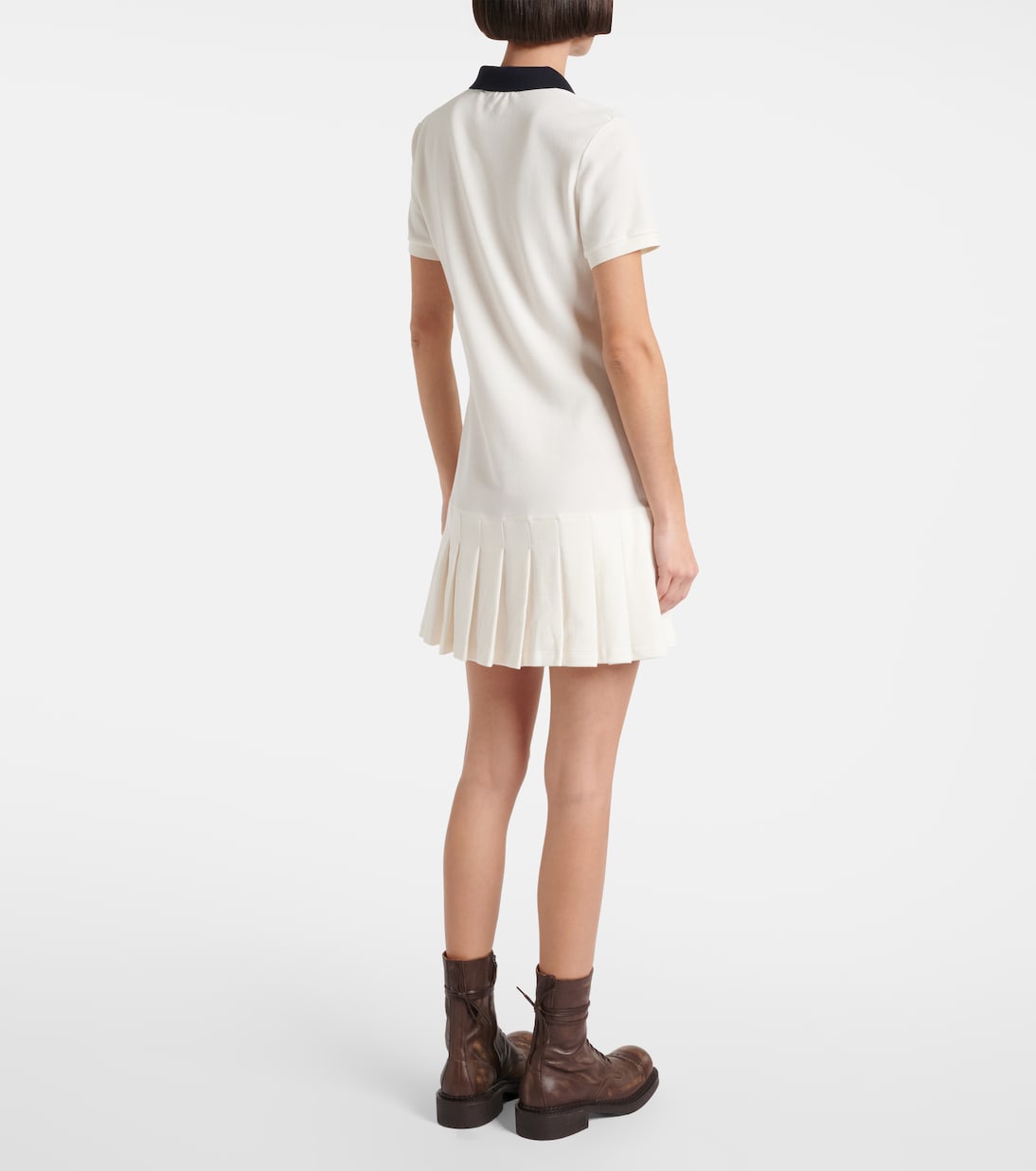 Abito corto in cotone | Miu Miu