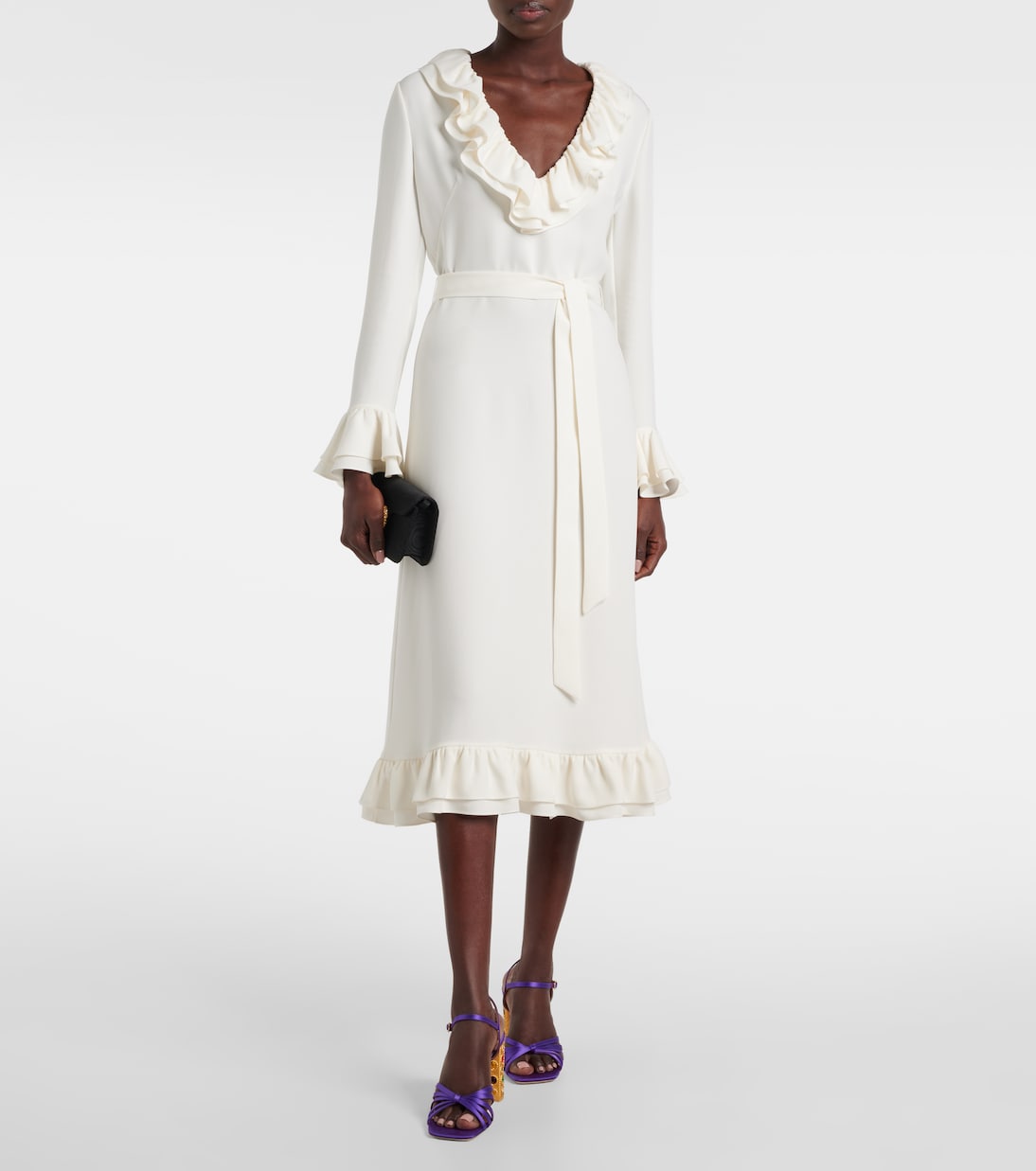 Vestido midi de Cady Couture | Valentino