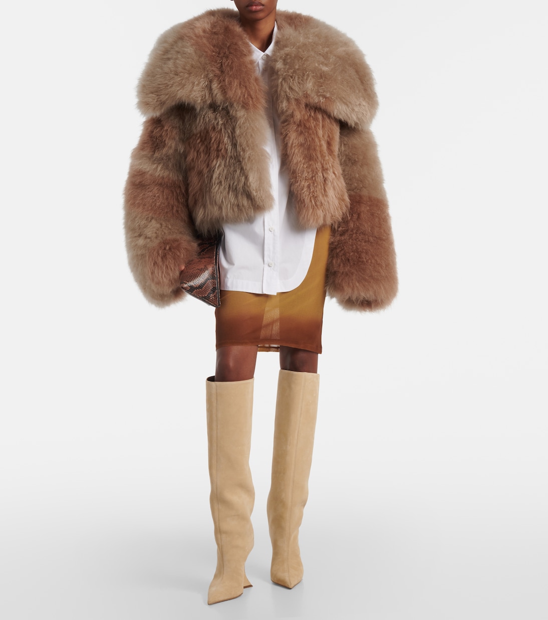 Bottes Nina 105 en daim | Paris Texas