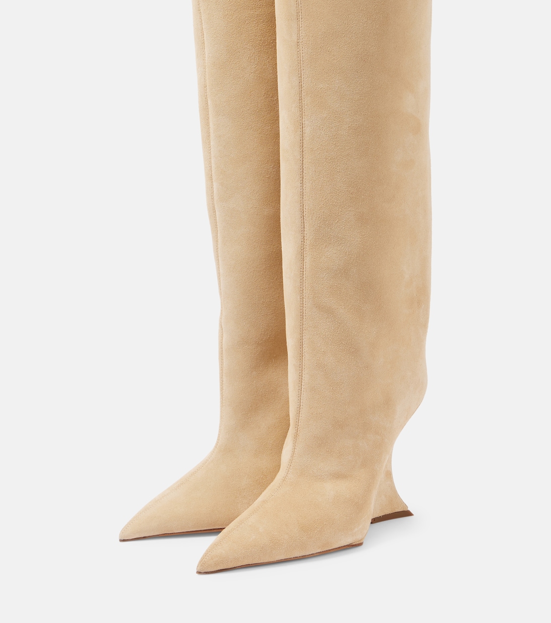 Bottes Nina 105 en daim | Paris Texas