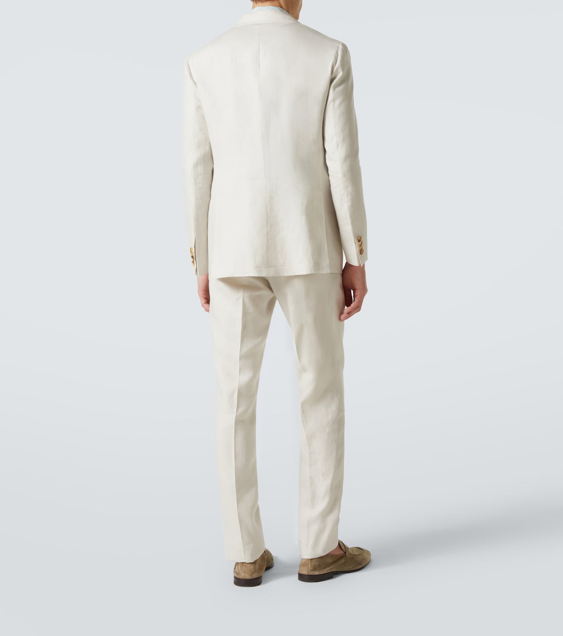 Double-breasted linen suit | Kiton