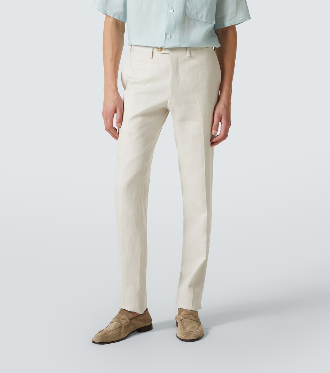 Double-breasted linen suit | Kiton