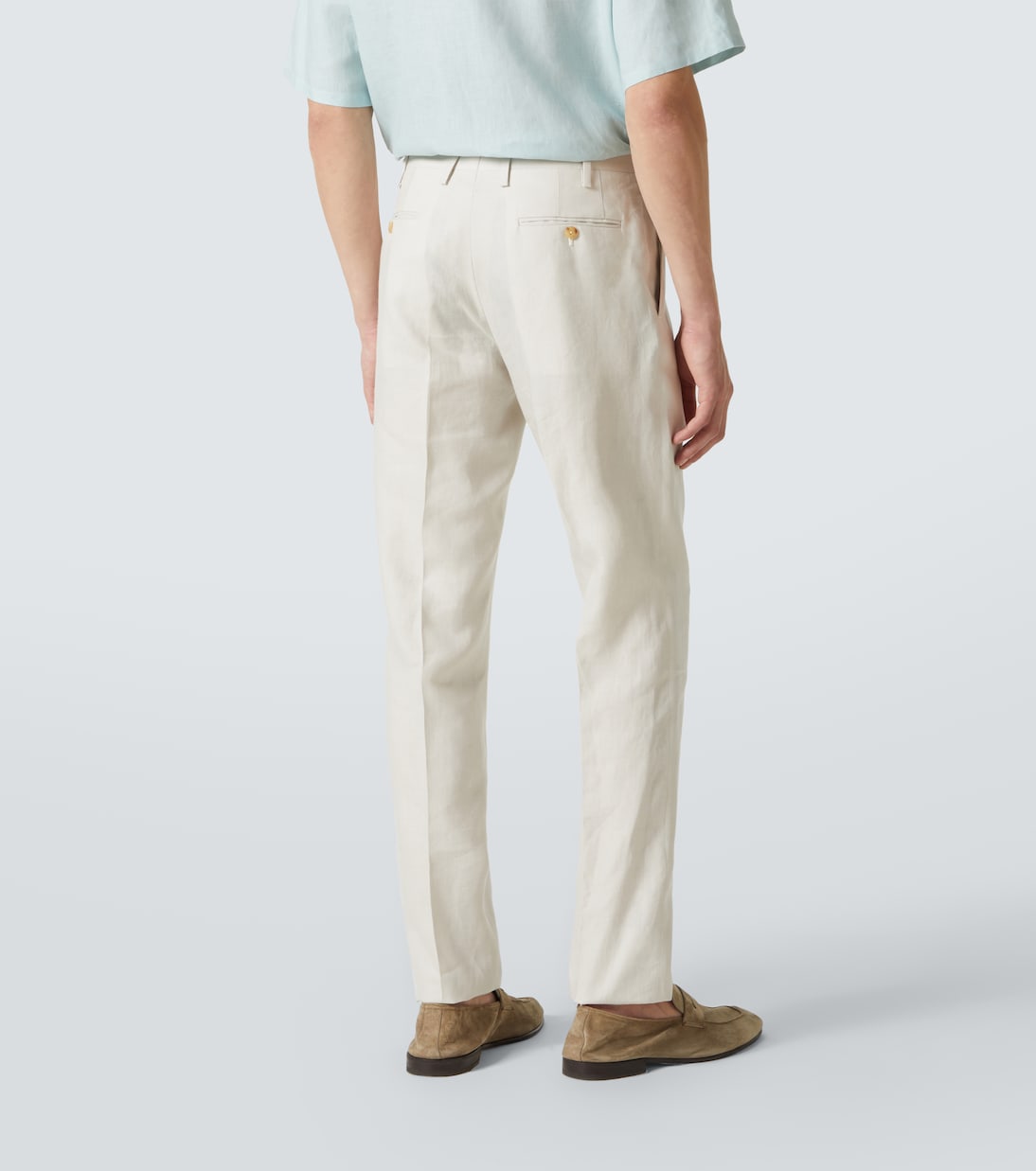 Double-breasted linen suit | Kiton