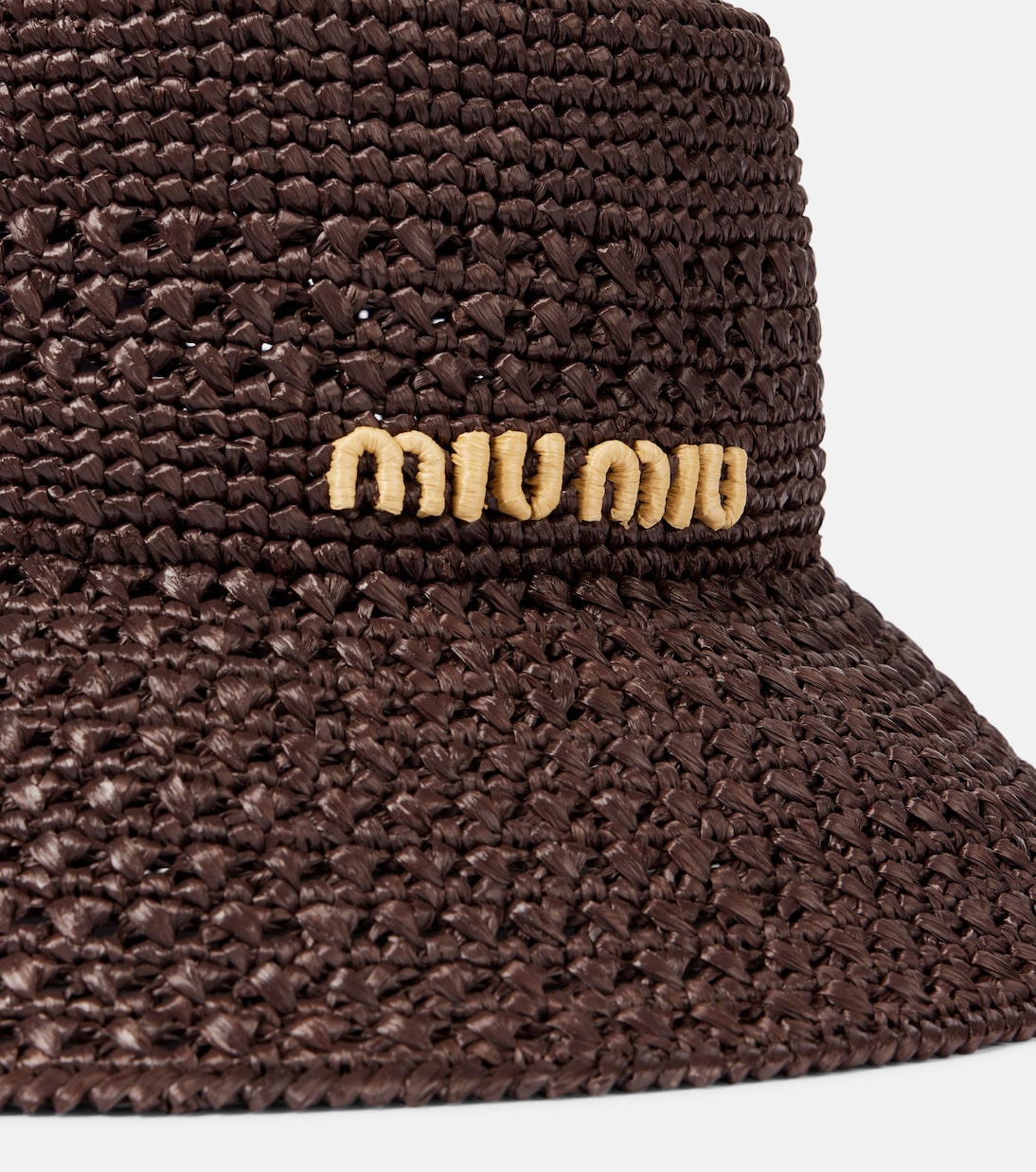 Cappello da pescatore con logo | Miu Miu