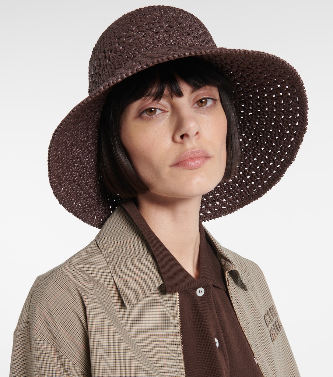 Cappello da pescatore con logo | Miu Miu
