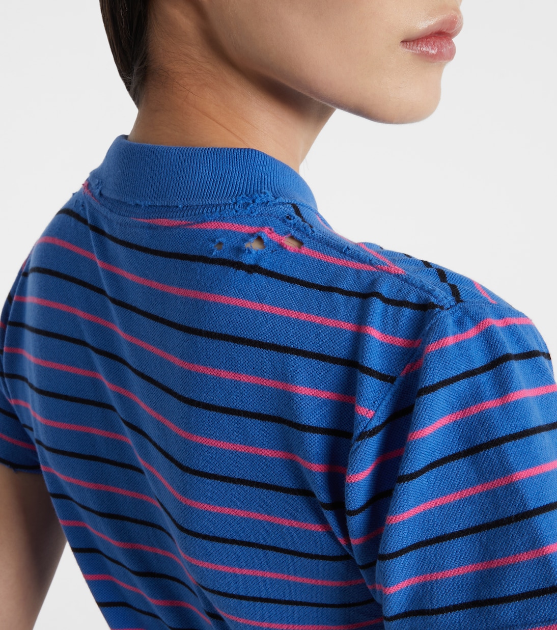 Polo in cotone a righe | Balenciaga