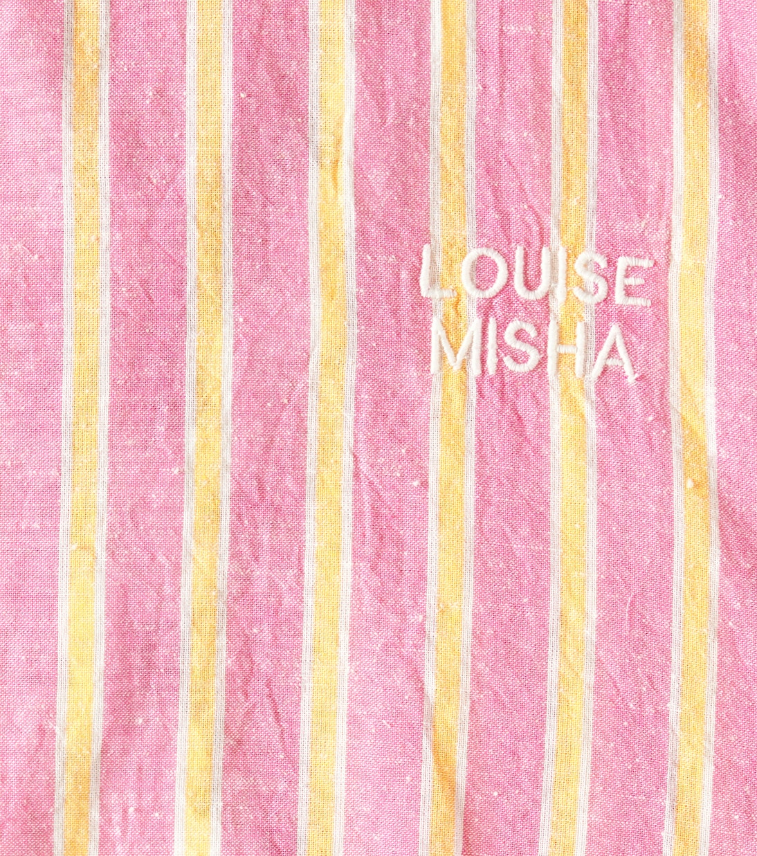 Top Kalistee rayé en coton et lin | Louise Misha