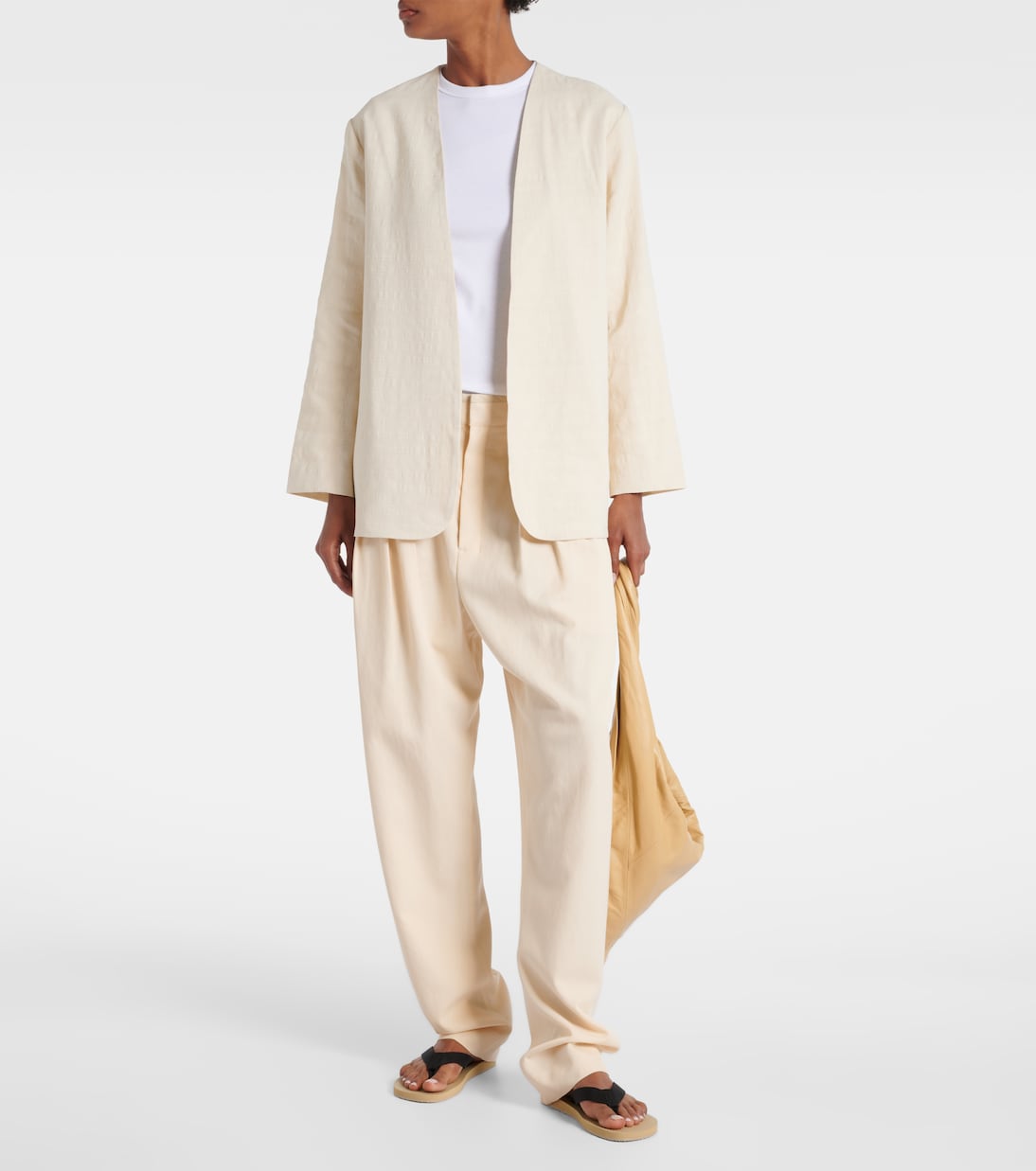 Belle linen-blend jacket | Leset