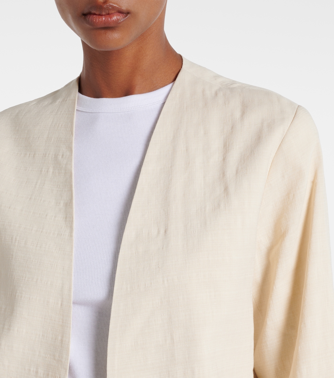 Belle linen-blend jacket | Leset