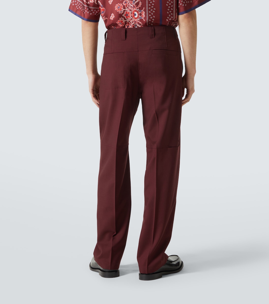 Wool gabardine straight pants | Gucci