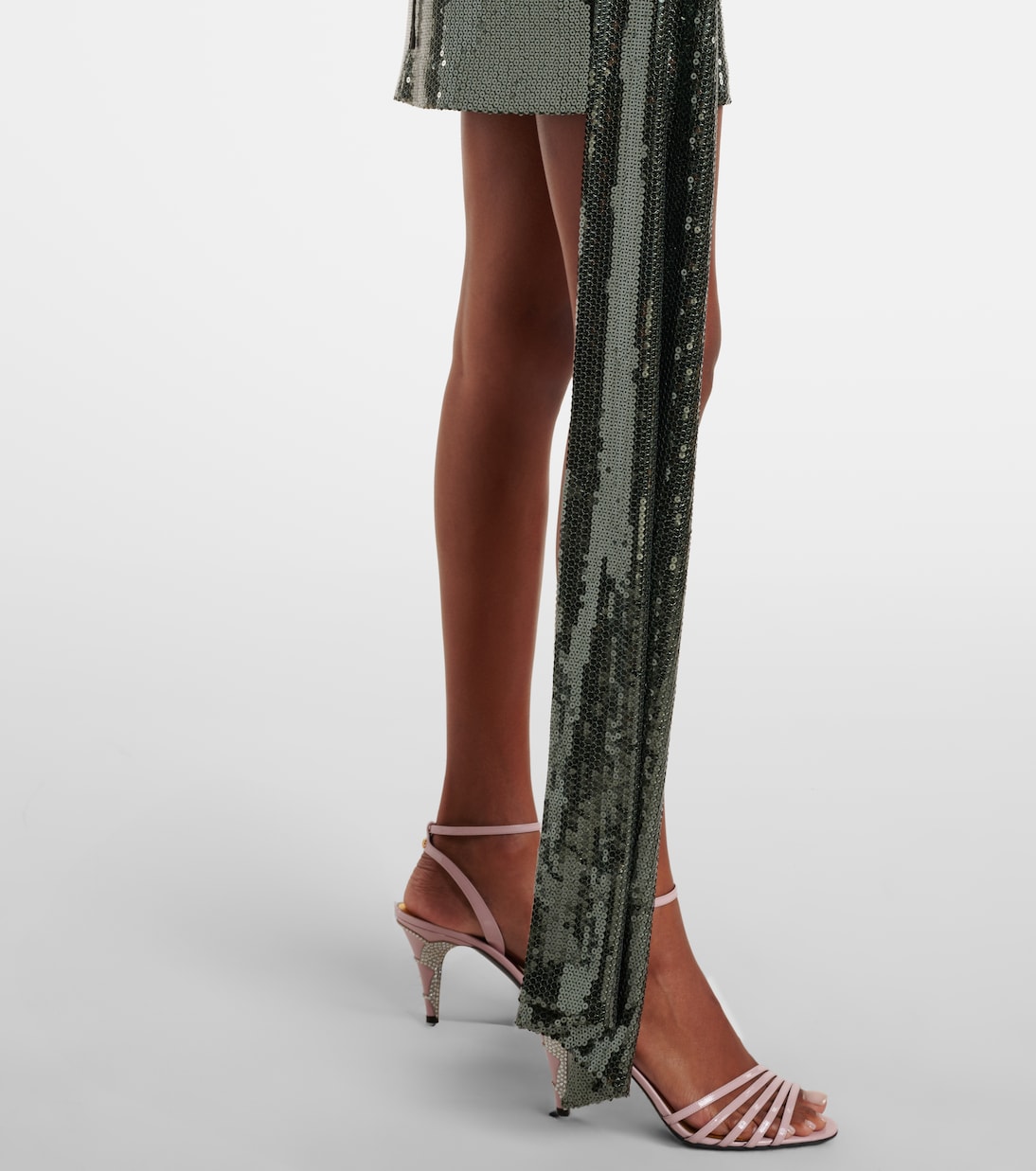 Draped halterneck sequined minidress | Alex Perry