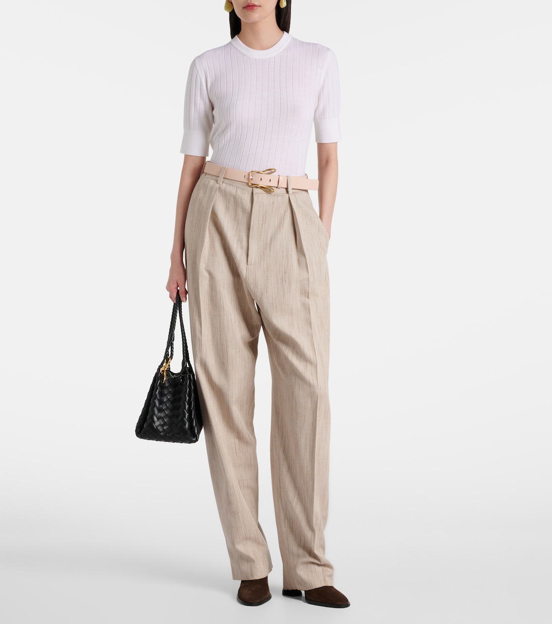 Top acanalado de punto | Bottega Veneta