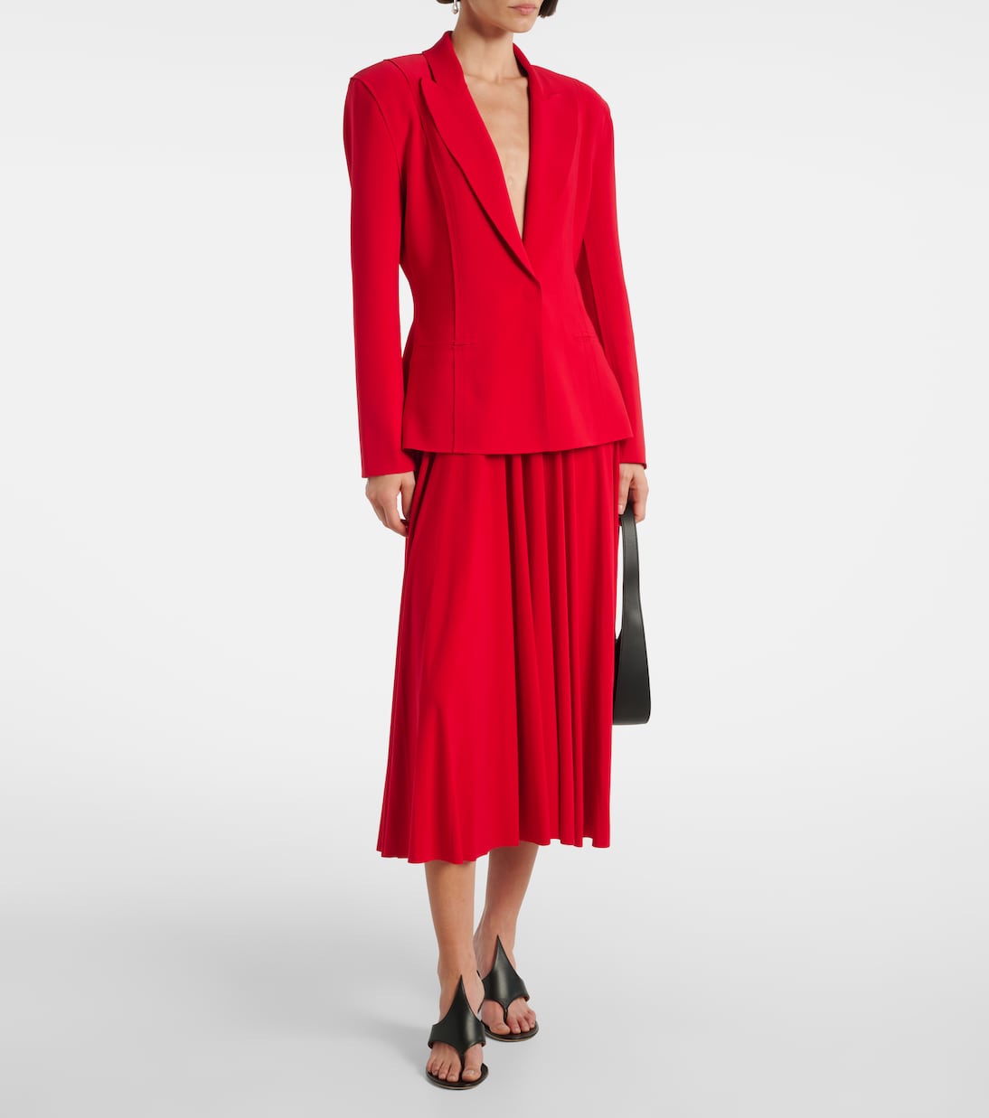 Blazer de botonadura simple | Norma Kamali