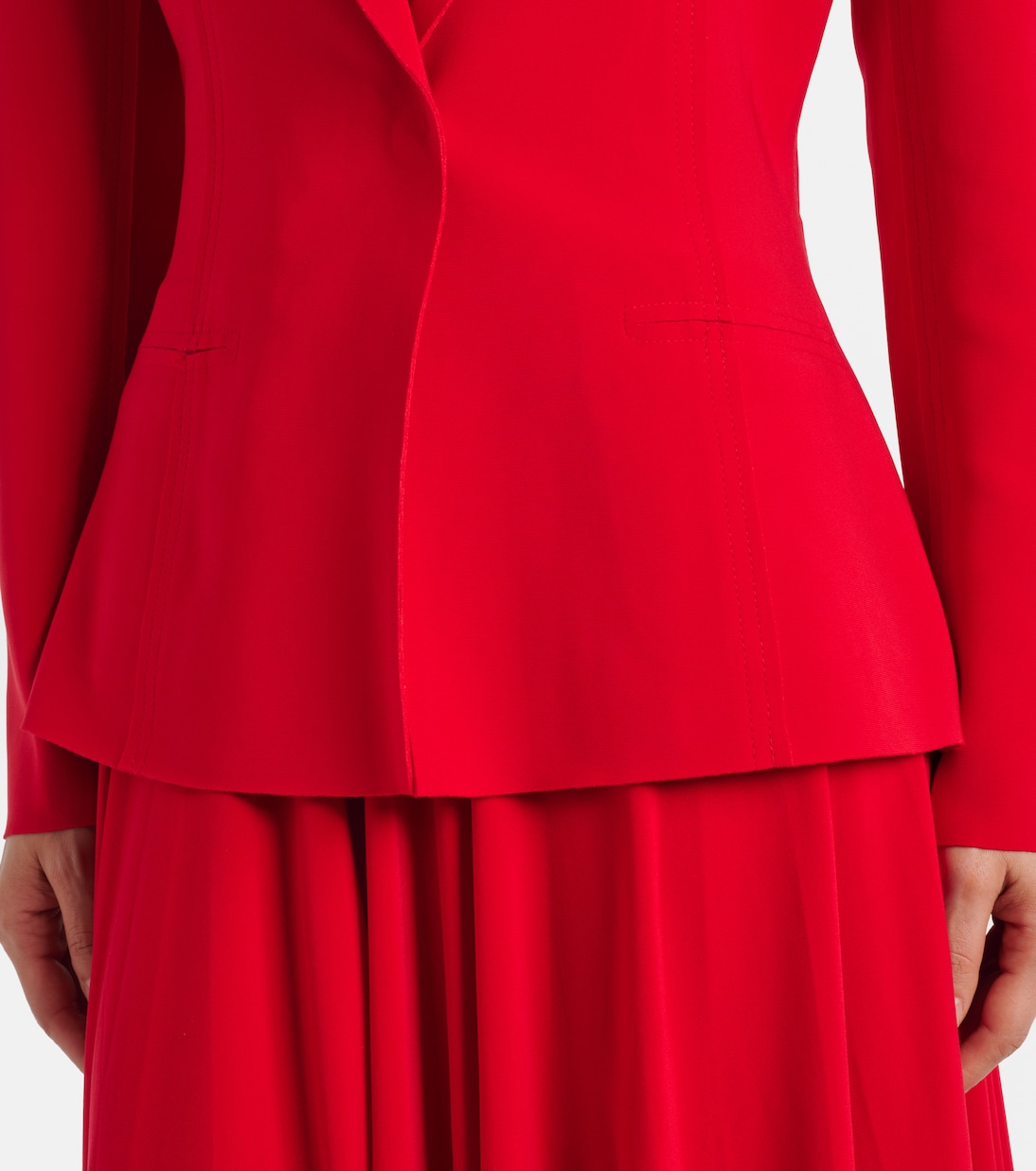 Blazer de botonadura simple | Norma Kamali
