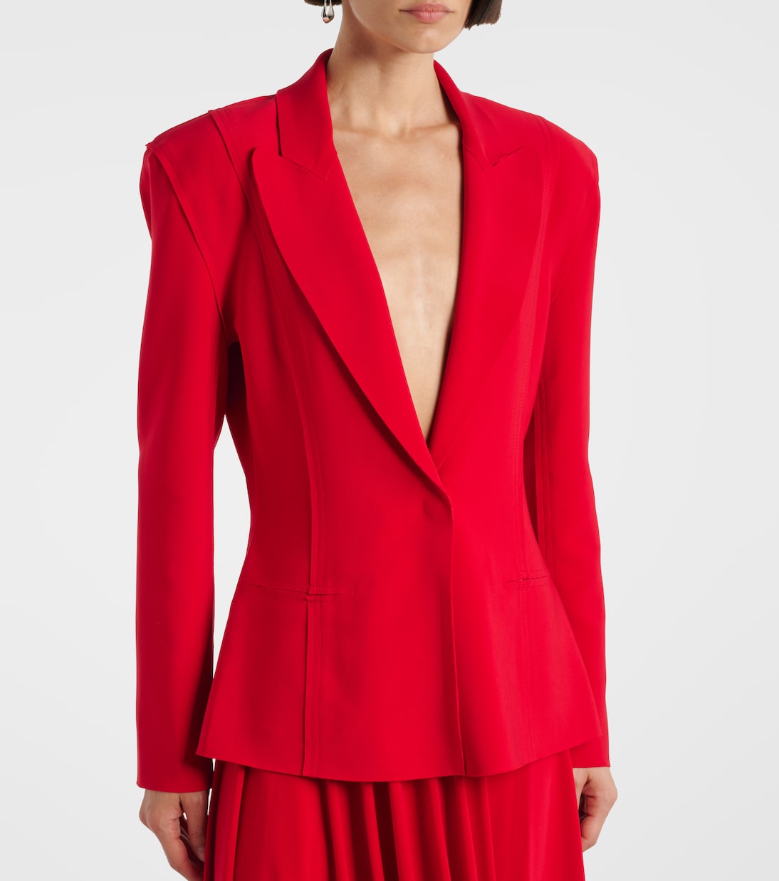 Blazer de botonadura simple | Norma Kamali