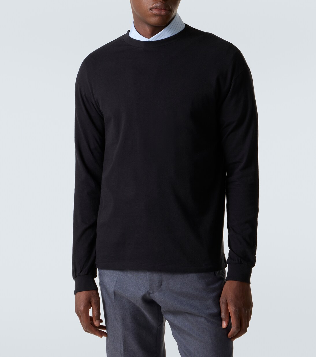 Longsleeve aus Baumwoll-Jersey | Auralee