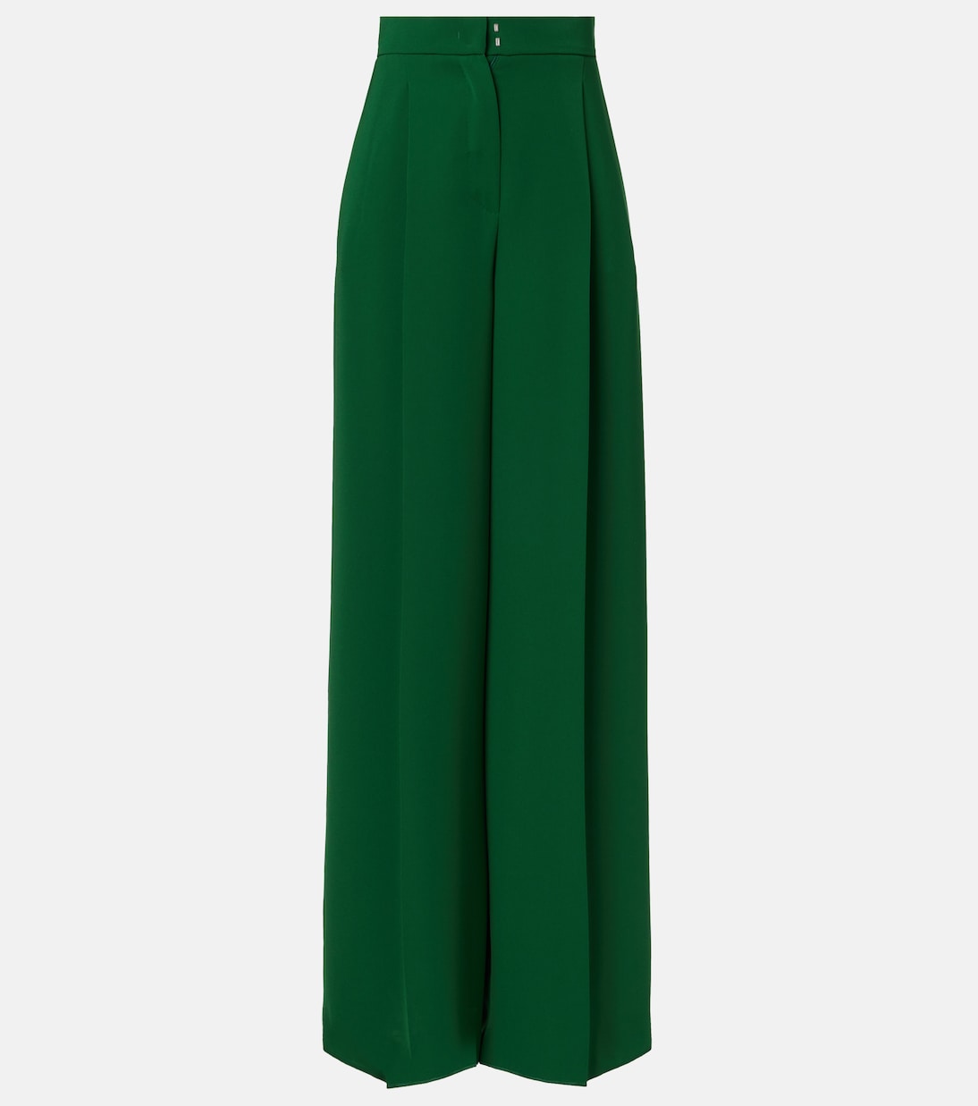 Weite High-Rise-Hose Laccato aus Cady | Max Mara