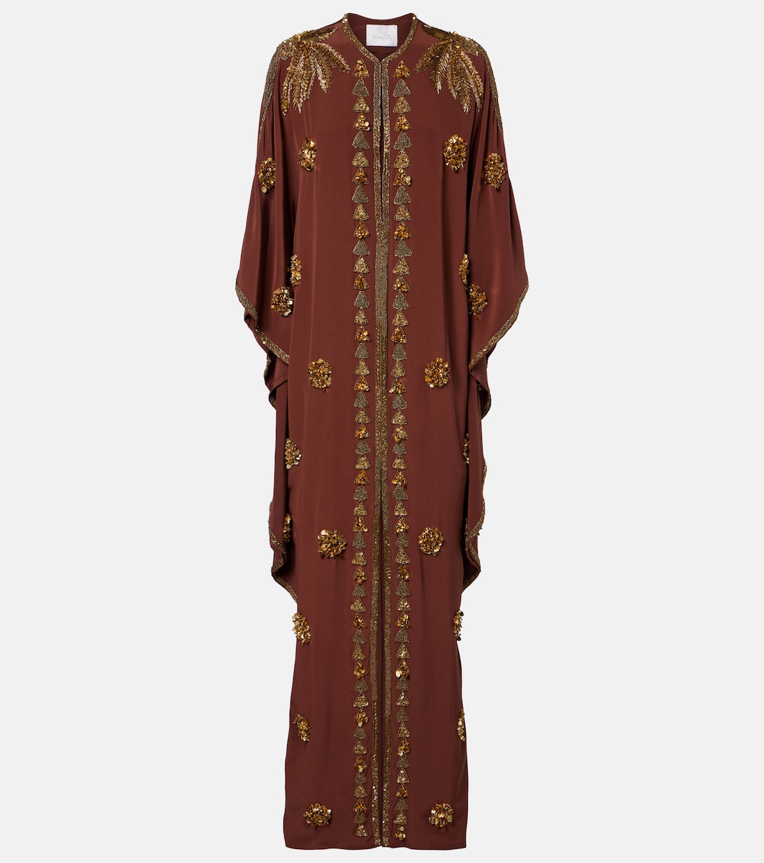 Verzierter Kaftan Mystical Gaucho aus Seide | Johanna Ortiz
