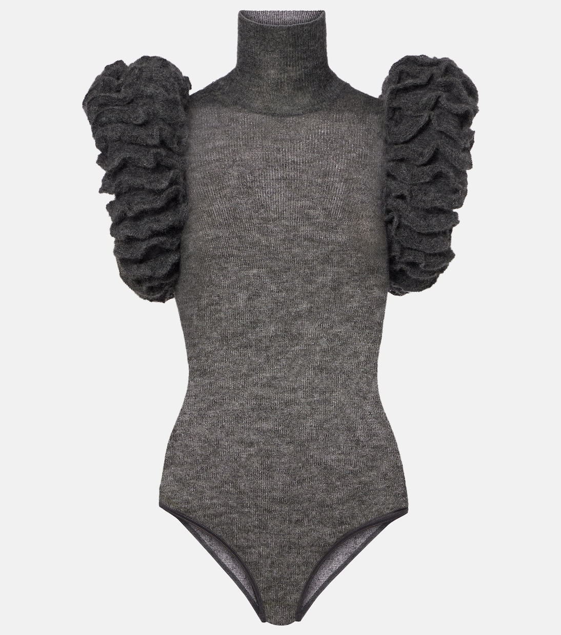 Ruffled mohair and wool-blend bodysuit | Alaïa