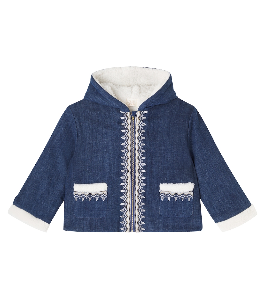 Chaqueta Melvette de denim bordada | Louise Misha
