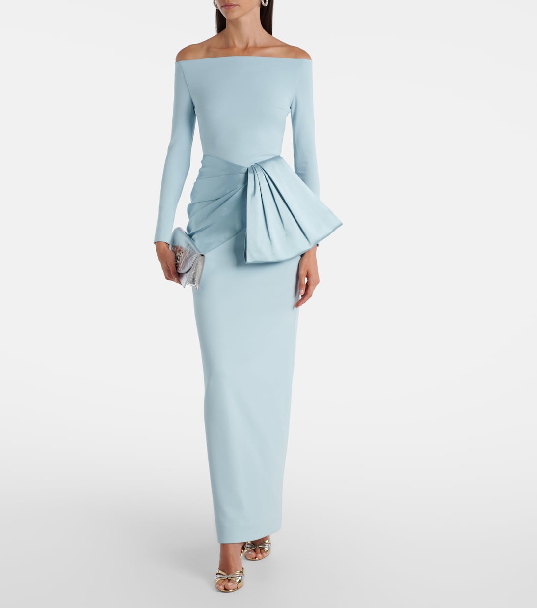 Kori satin-trimmed gown | Solace London