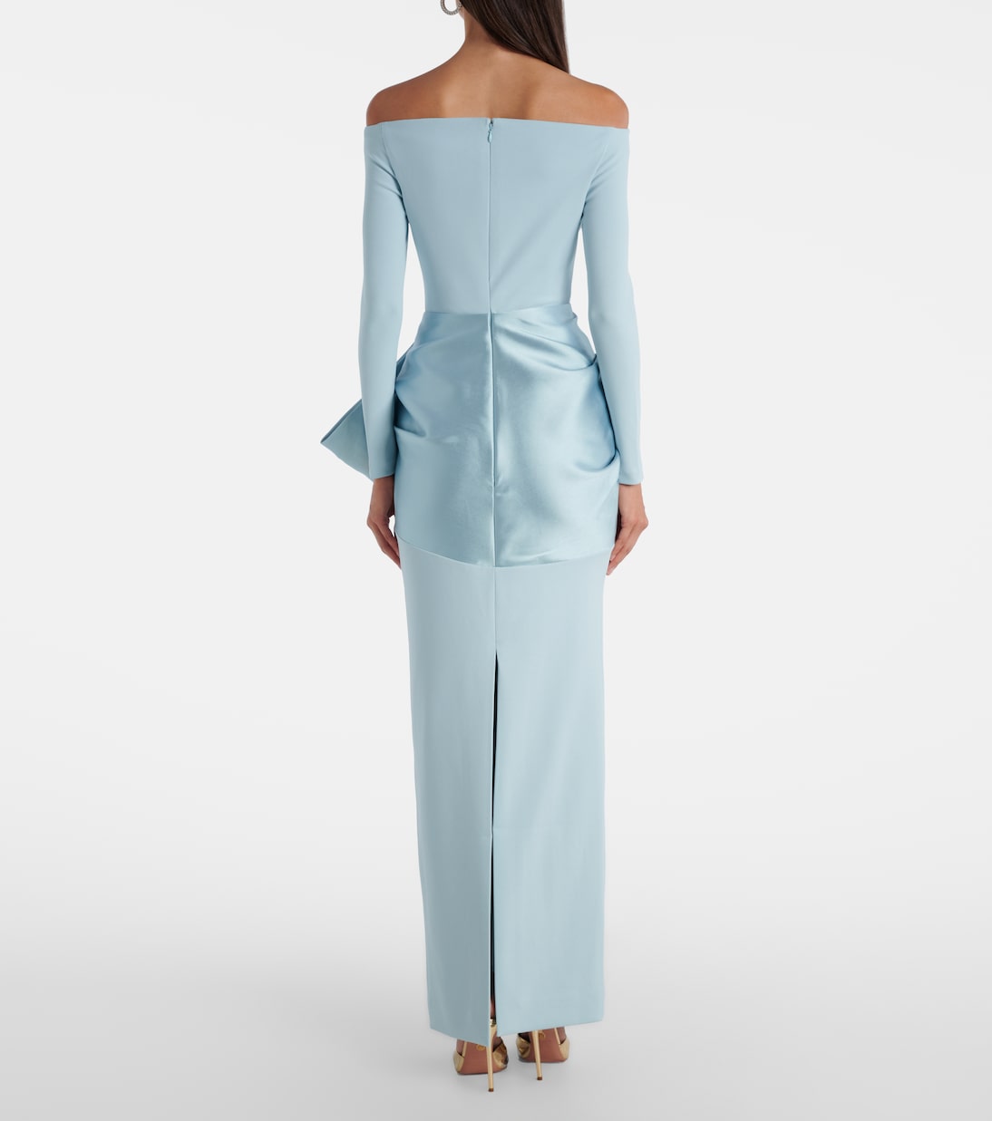 Kori satin-trimmed gown | Solace London