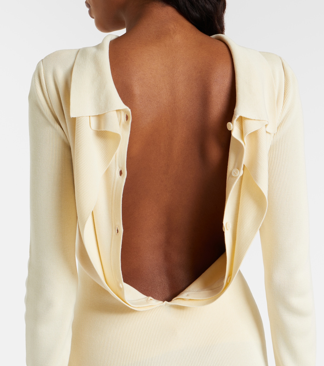 Elowen open-back silk-blend maxi dress | Aya Muse