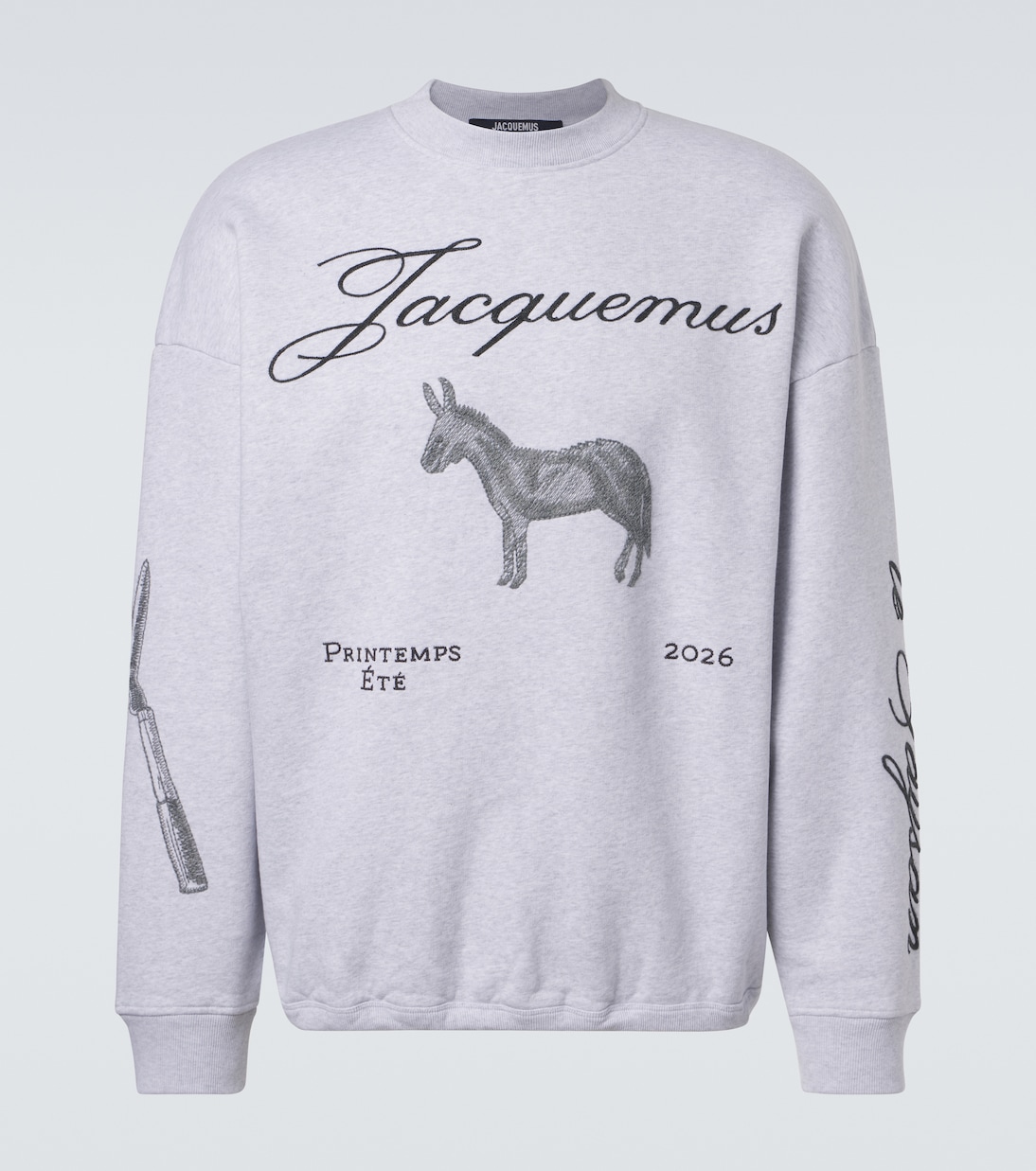 Besticktes Sweatshirt J aus Baumwolle | Jacquemus