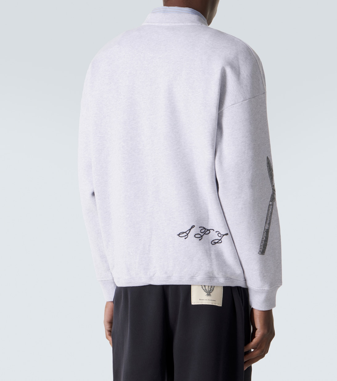 Besticktes Sweatshirt J aus Baumwolle | Jacquemus