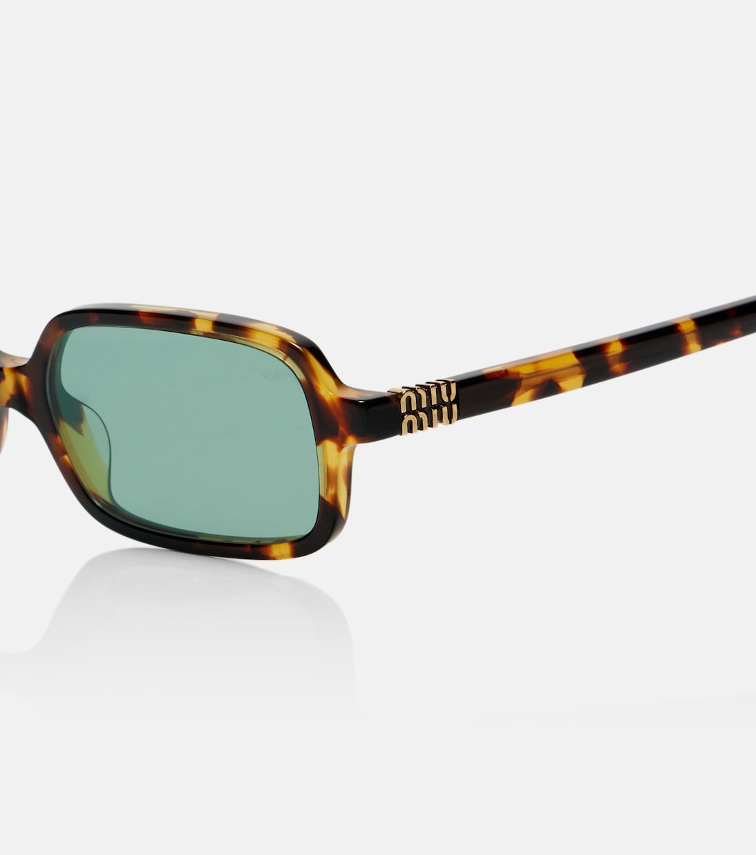Miu Regard rectangular sunglasses | Miu Miu