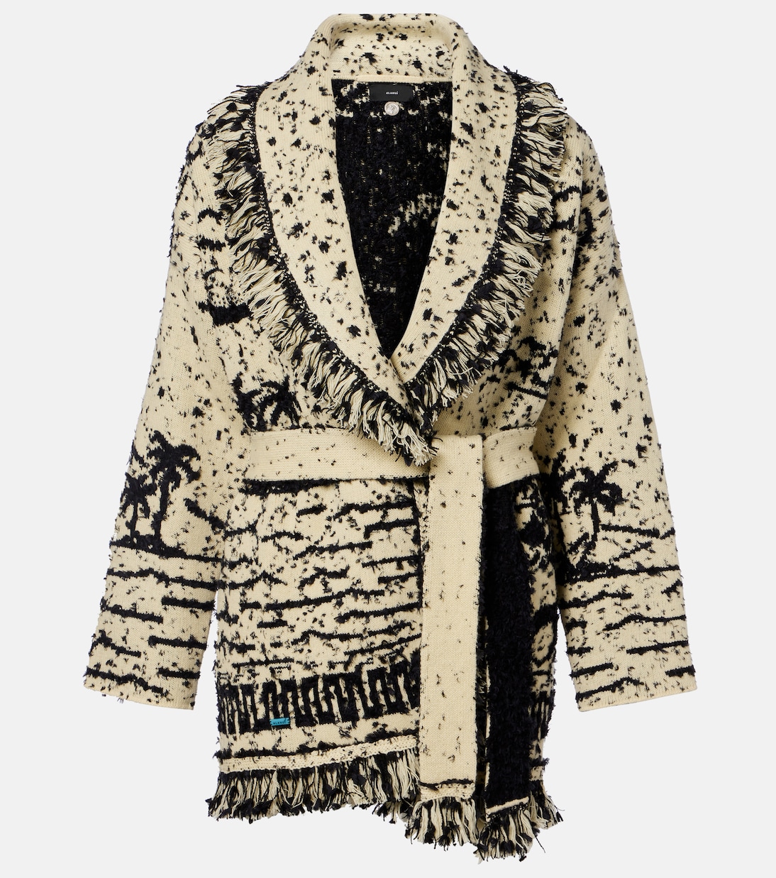 Ocean Whispers fringed wool-blend cardigan | Alanui