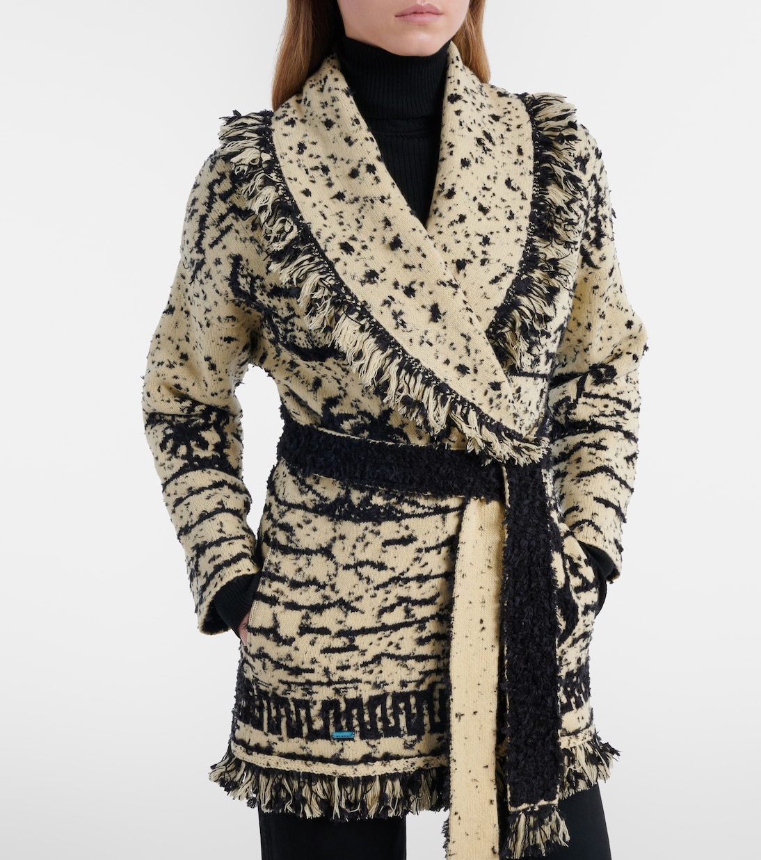 Ocean Whispers fringed wool-blend cardigan | Alanui