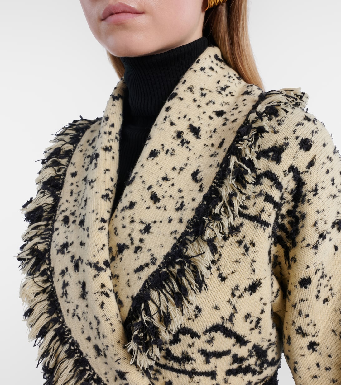 Ocean Whispers fringed wool-blend cardigan | Alanui