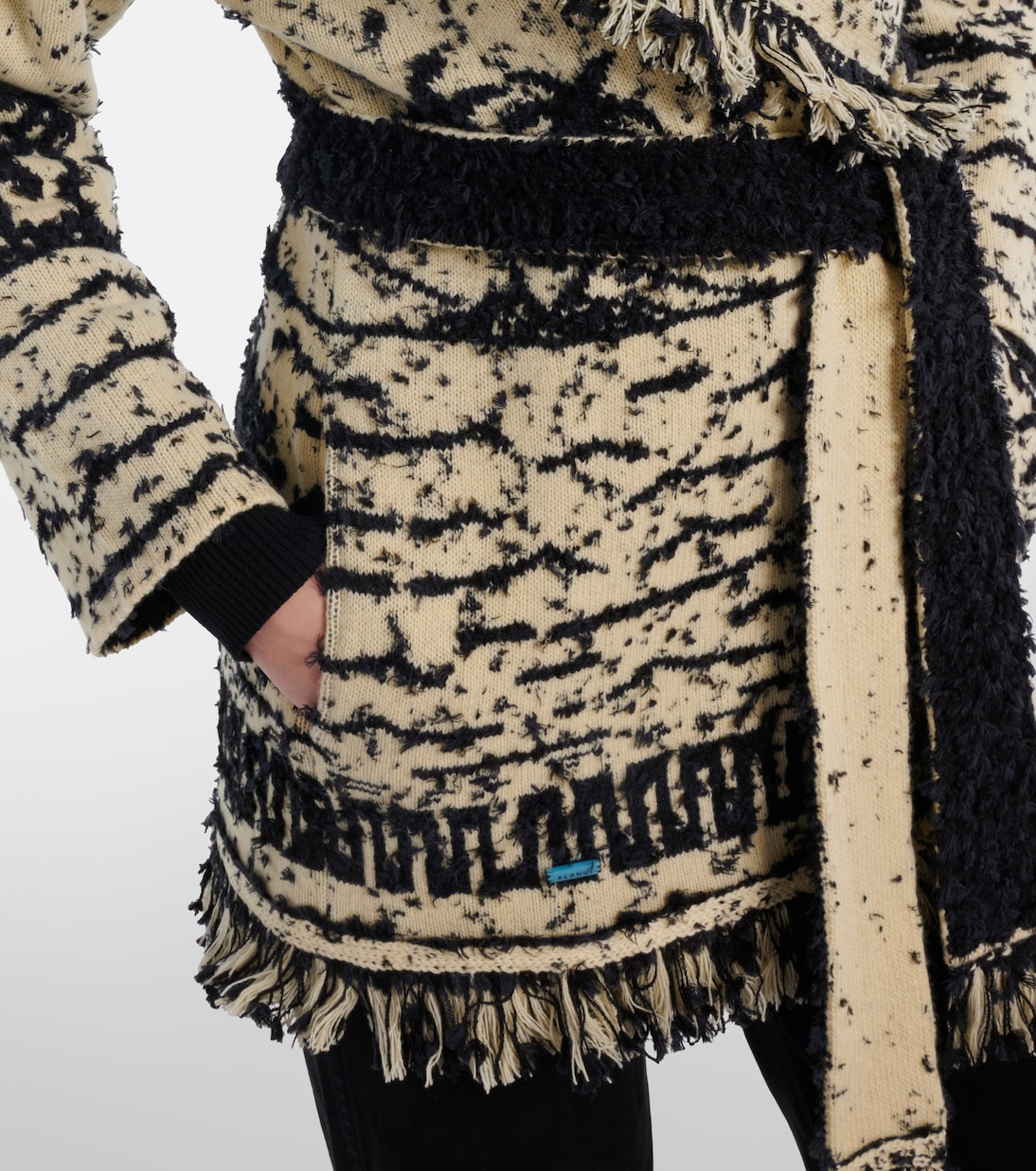 Ocean Whispers fringed wool-blend cardigan | Alanui